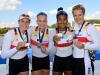 Rudereuropameisterschaften vom 9. bis 11. Okt. 2020 in Poznan (Polen): Frauen-Doppelvierer holt Silber