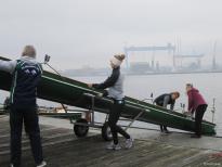 Gemeinsames Abrudern der Kieler Rudervereine am 1. November 2015