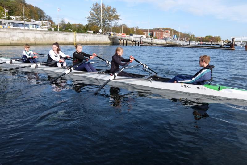 Gemeinsames Abrudern der Kieler Rudervereine am 27. Oktober 2019