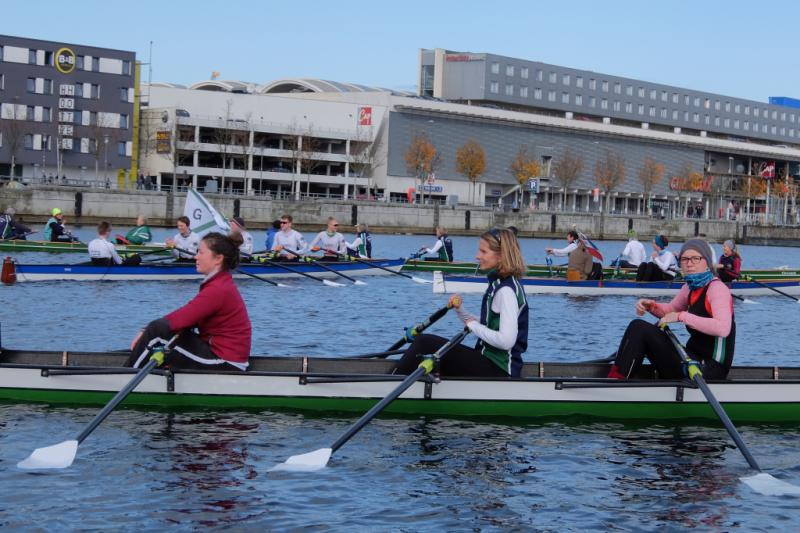 Gemeinsames Abrudern der Kieler Rudervereine am 27. Oktober 2019