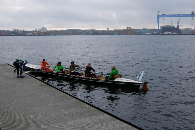 Gemeinsames Abrudern der Kieler Rudervereine am 31. Oktober 2021