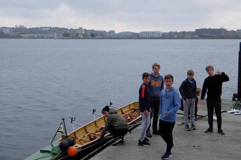 Gemeinsames Abrudern der Kieler Rudervereine am 31. Oktober 2021