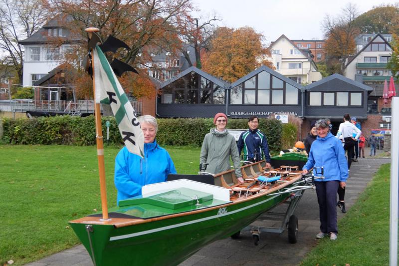Gemeinsames Abrudern der Kieler Rudervereine am 31. Oktober 2021
