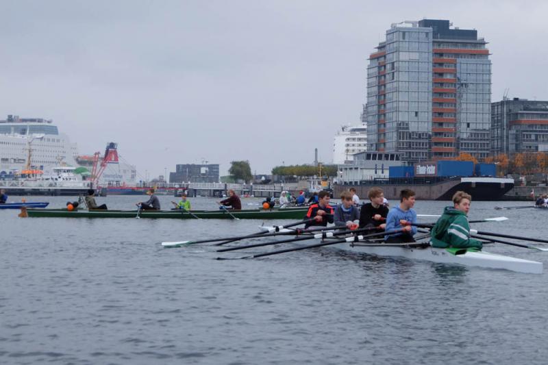Gemeinsames Abrudern der Kieler Rudervereine am 31. Oktober 2021