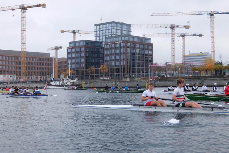 Gemeinsames Abrudern der Kieler Rudervereine am 31. Oktober 2021