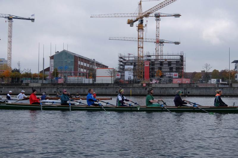 Gemeinsames Abrudern der Kieler Rudervereine am 31. Oktober 2021