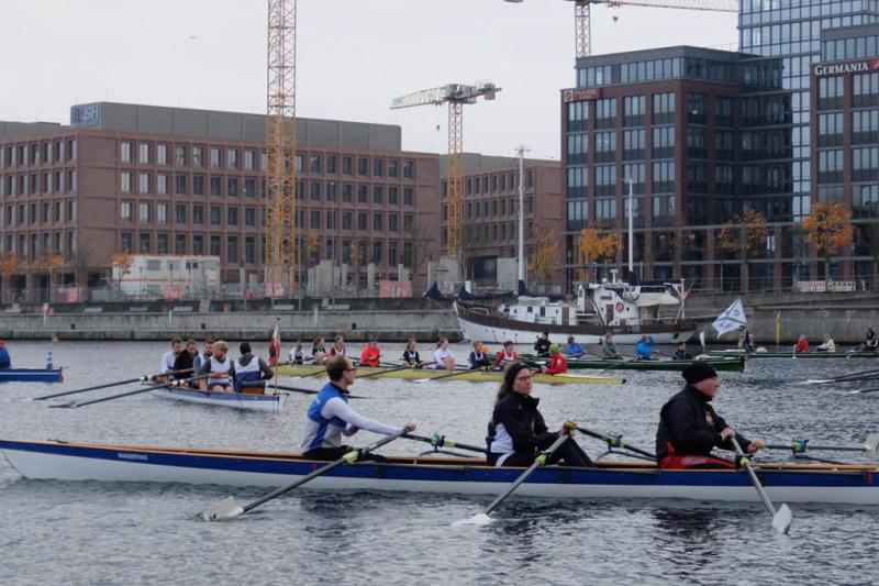 Gemeinsames Abrudern der Kieler Rudervereine am 31. Oktober 2021