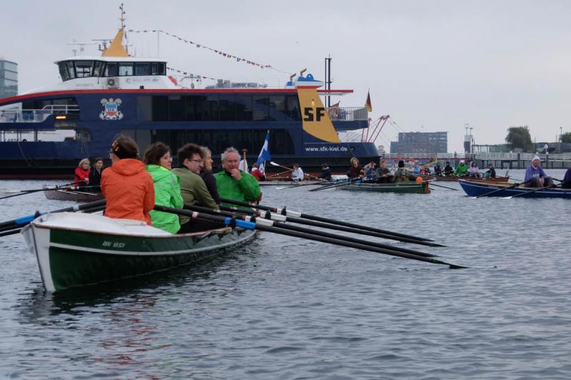 Gemeinsames Abrudern der Kieler Rudervereine am 31. Oktober 2021