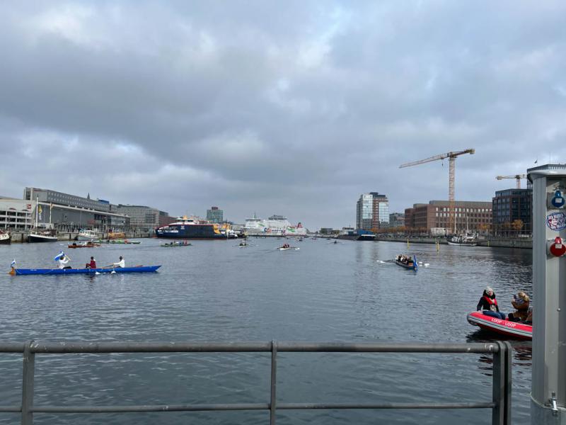 Gemeinsames Abrudern der Kieler Rudervereine am 31. Oktober 2021