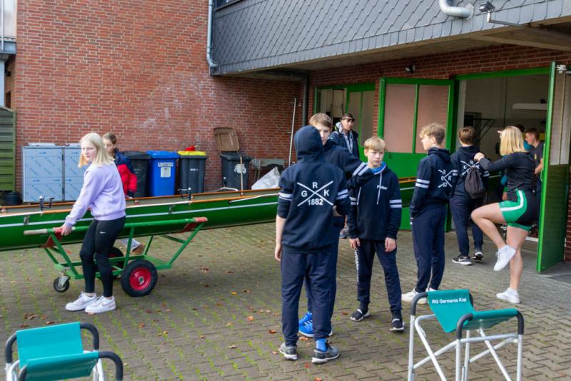 Gemeinsames Abrudern der Kieler Rudervereine am 30. Oktober 2022