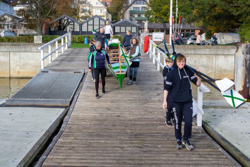 Gemeinsames Abrudern der Kieler Rudervereine am 30. Oktober 2022