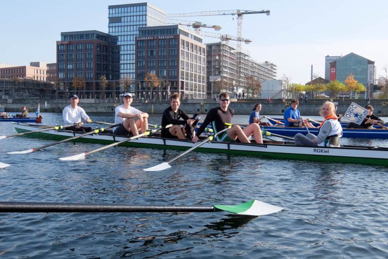 Gemeinsames Abrudern der Kieler Rudervereine am 30. Oktober 2022