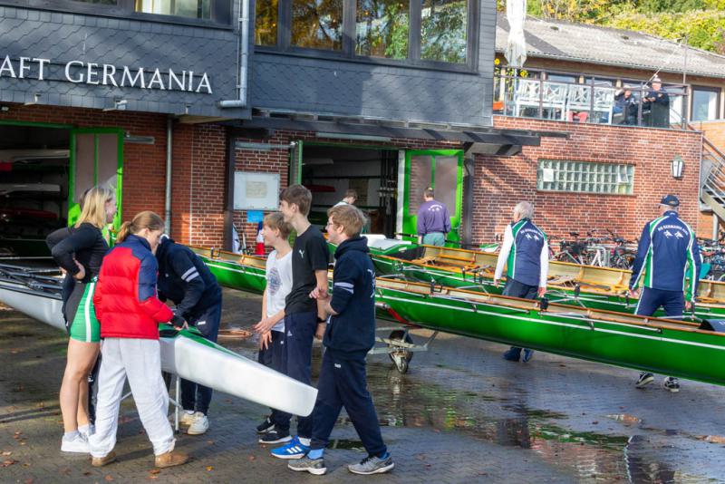 Gemeinsames Abrudern der Kieler Rudervereine am 30. Oktober 2022
