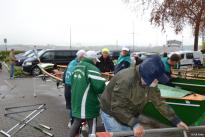 Gemeinsames Anrudern der Kieler Rudervereine mit Bootstaufe am 26. April 2015