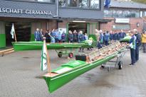 Gemeinsames Anrudern der Kieler Rudervereine mit Bootstaufe am 26. April 2015