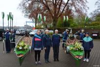 Gemeinsames Anrudern der Kieler Rudervereine mit Bootstaufe am 26. April 2015