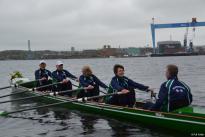 Gemeinsames Anrudern der Kieler Rudervereine mit Bootstaufe am 26. April 2015