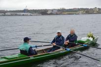 Gemeinsames Anrudern der Kieler Rudervereine mit Bootstaufe am 26. April 2015