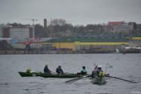 Gemeinsames Anrudern der Kieler Rudervereine mit Bootstaufe am 26. April 2015