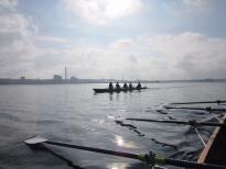 Gemeinsames Anrudern der Kieler Rudervereine am 2. April 2017