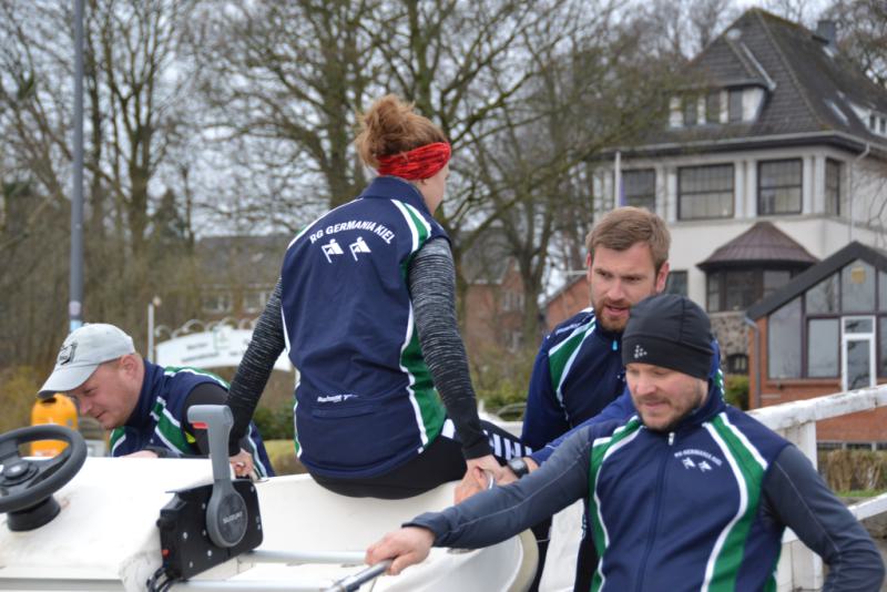 Gemeinsames Anrudern der Kieler Rudervereine am 15. April 2018