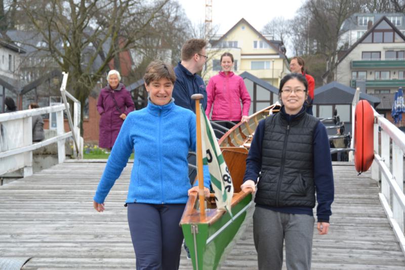 Gemeinsames Anrudern der Kieler Rudervereine am 15. April 2018