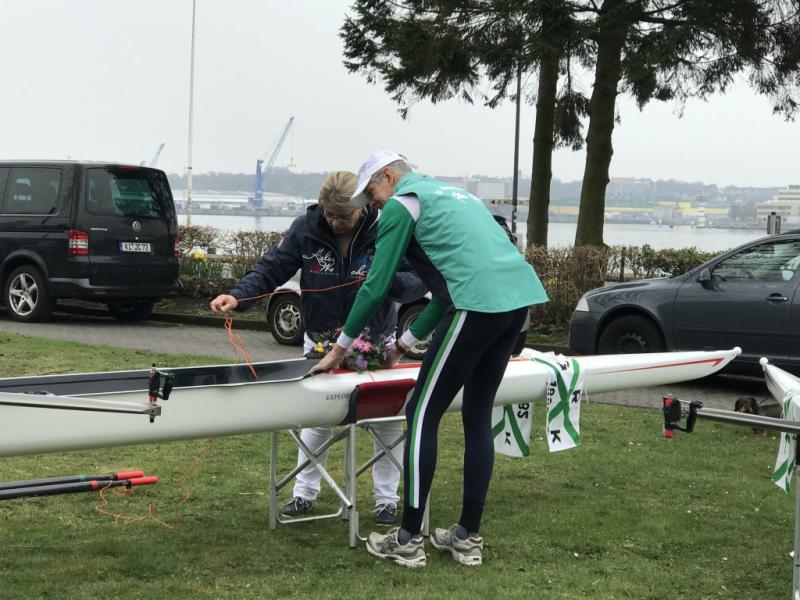 Gemeinsames Anrudern der Kieler Rudervereine am 15. April 2018