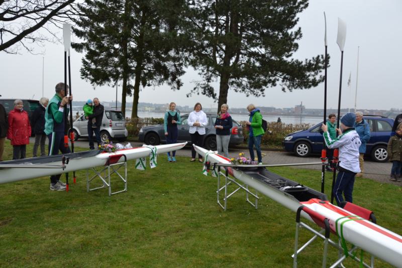 Gemeinsames Anrudern der Kieler Rudervereine am 15. April 2018