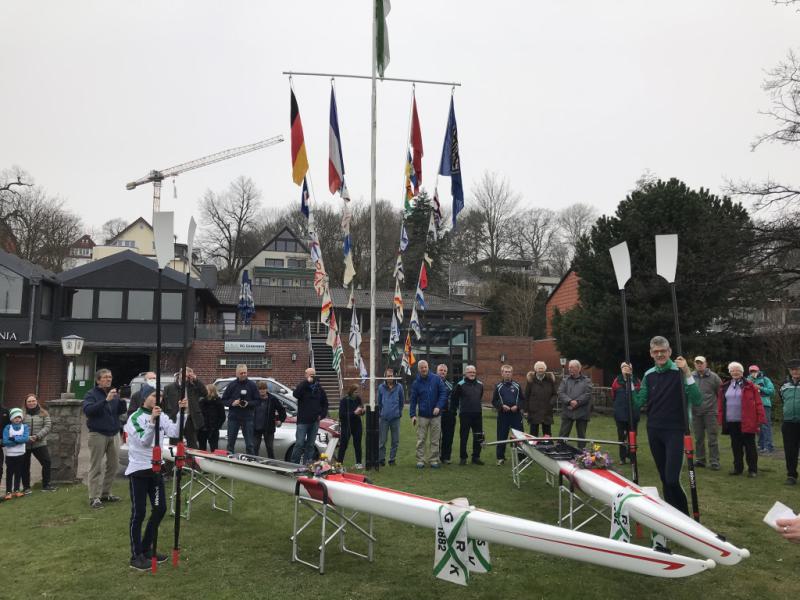 Gemeinsames Anrudern der Kieler Rudervereine am 15. April 2018