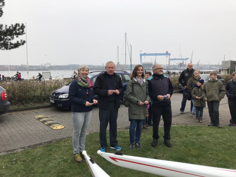 Gemeinsames Anrudern der Kieler Rudervereine am 15. April 2018