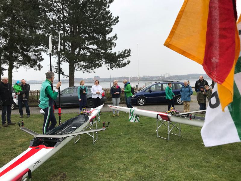 Gemeinsames Anrudern der Kieler Rudervereine am 15. April 2018