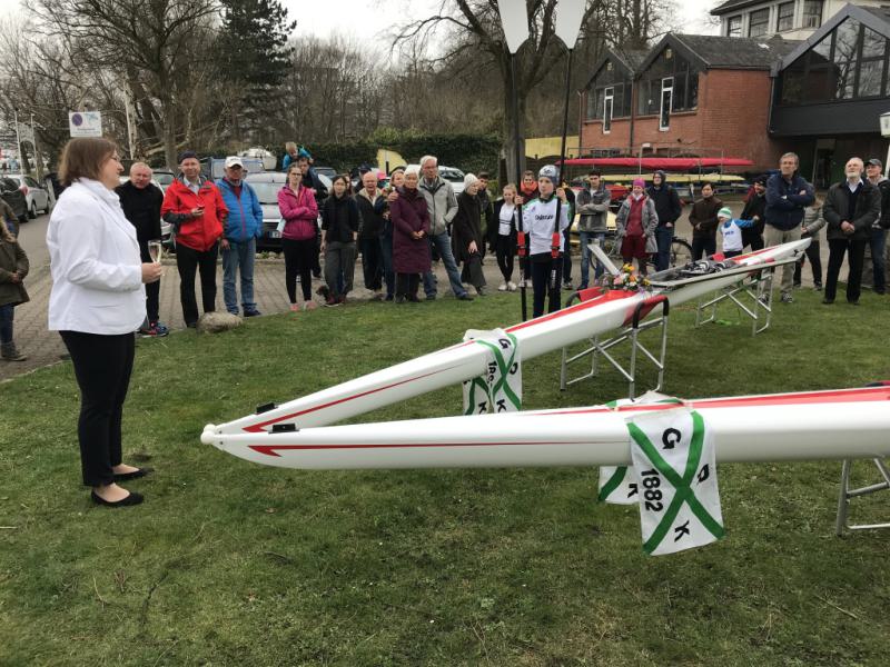 Gemeinsames Anrudern der Kieler Rudervereine am 15. April 2018