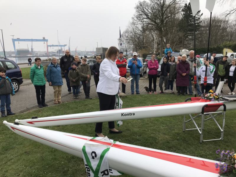 Gemeinsames Anrudern der Kieler Rudervereine am 15. April 2018