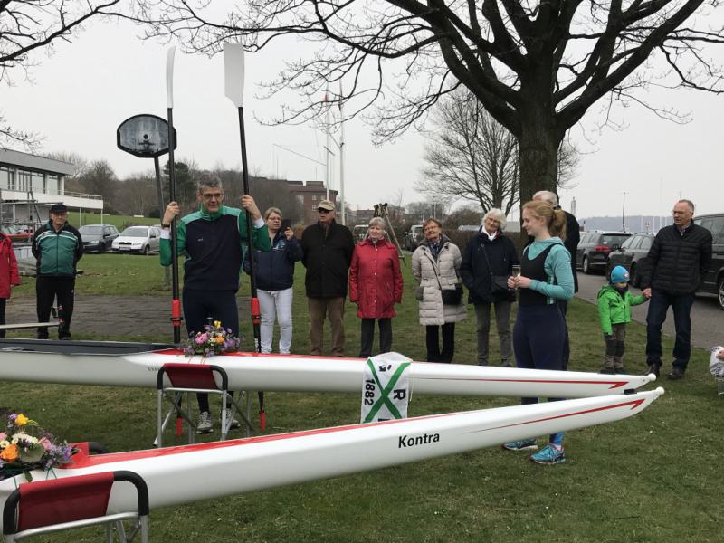 Gemeinsames Anrudern der Kieler Rudervereine am 15. April 2018