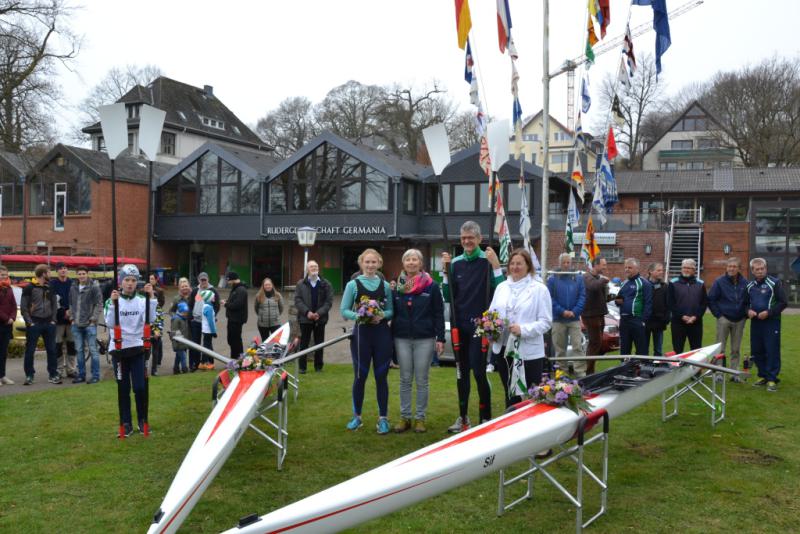 Gemeinsames Anrudern der Kieler Rudervereine am 15. April 2018