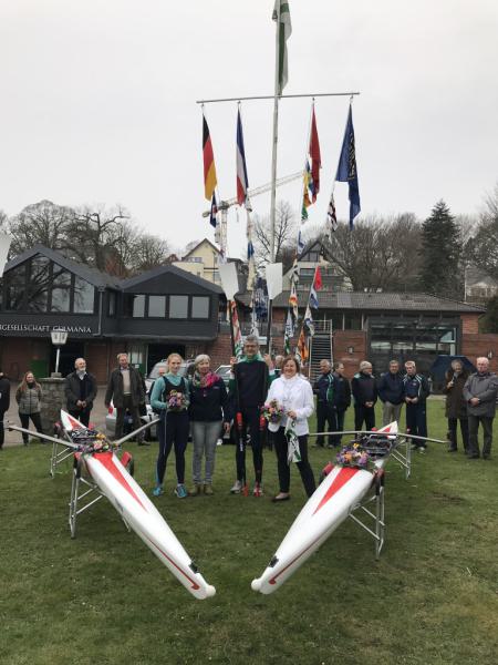 Gemeinsames Anrudern der Kieler Rudervereine am 15. April 2018