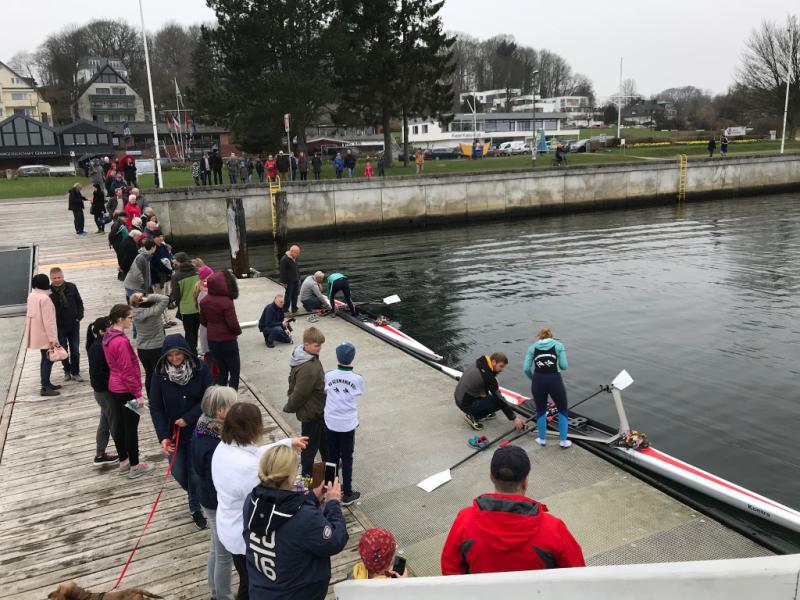 Gemeinsames Anrudern der Kieler Rudervereine am 15. April 2018