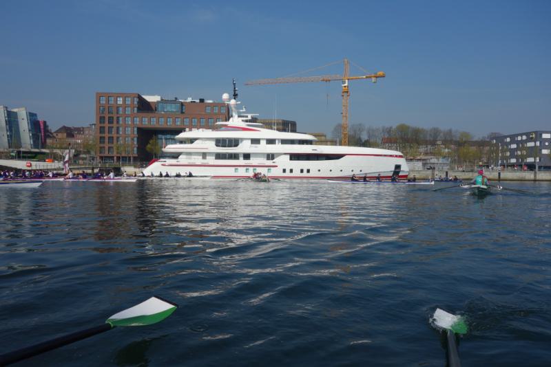 Gemeinsames Anrudern der Kieler Rudervereine am 7. April 2019