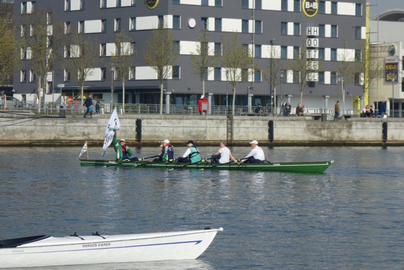 Gemeinsames Anrudern der Kieler Rudervereine am 7. April 2019