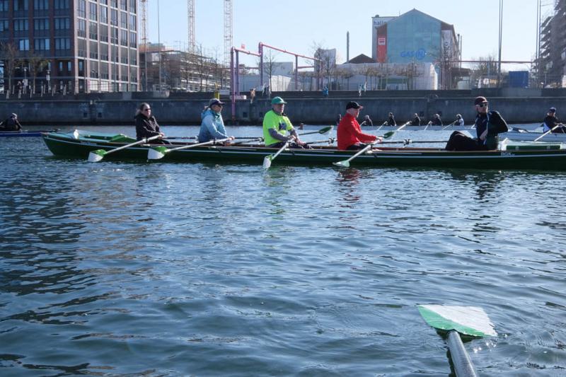 Gemeinsames Anrudern der Kieler Rudervereine am 27. März 2022