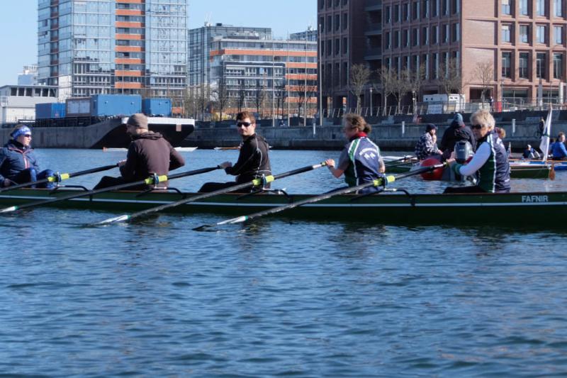 Gemeinsames Anrudern der Kieler Rudervereine am 27. März 2022