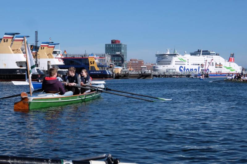 Gemeinsames Anrudern der Kieler Rudervereine am 27. März 2022