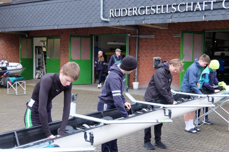 Gemeinsames Anrudern der Kieler Rudervereine am 24. März 2024