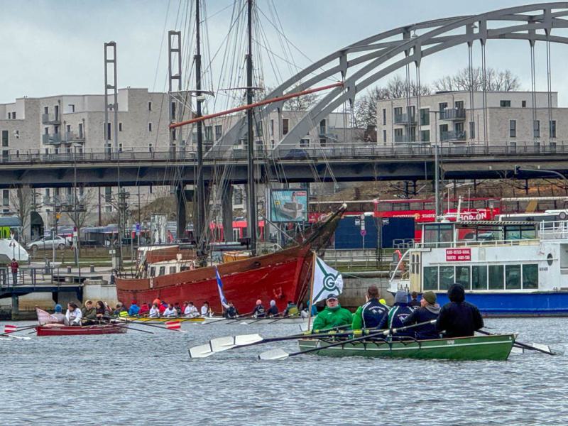Gemeinsames Anrudern der Kieler Rudervereine am 24. März 2024