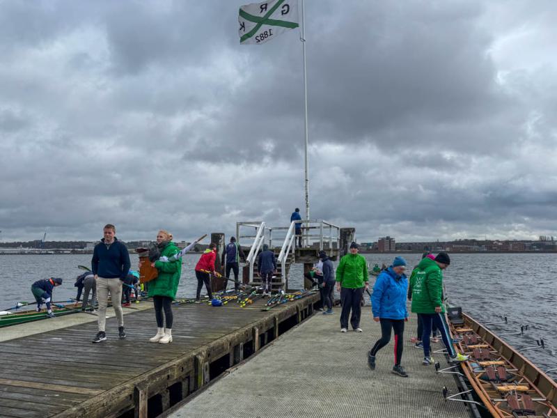 Gemeinsames Anrudern der Kieler Rudervereine am 24. März 2024
