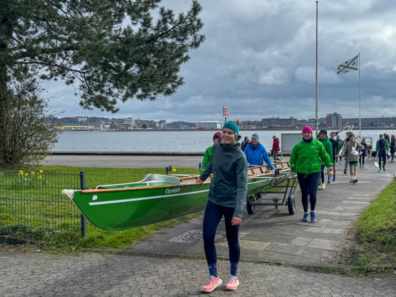 Gemeinsames Anrudern der Kieler Rudervereine am 24. März 2024