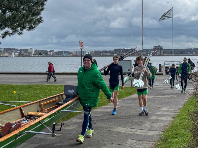 Gemeinsames Anrudern der Kieler Rudervereine am 24. März 2024