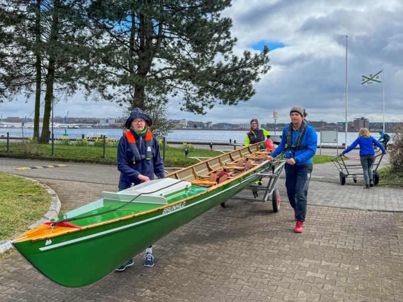 Gemeinsames Anrudern der Kieler Rudervereine am 24. März 2024