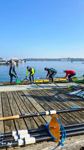 Gemeinsames Anrudern der Kieler Rudervereine am 22. März 2026