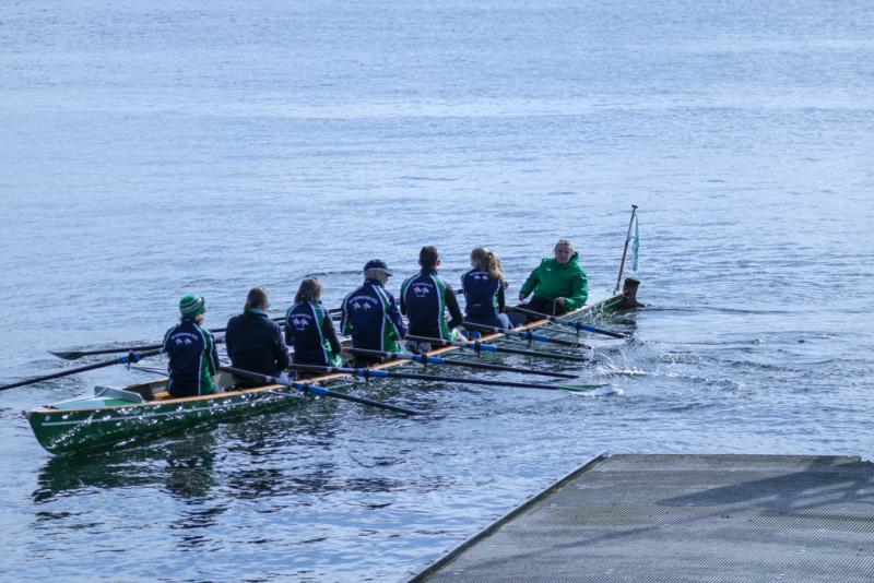 Gemeinsames Anrudern der Kieler Rudervereine und Taufe des Achters am 26. März 2023